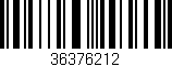 Código de barras (EAN, GTIN, SKU, ISBN): '36376212'