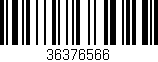 Código de barras (EAN, GTIN, SKU, ISBN): '36376566'