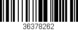 Código de barras (EAN, GTIN, SKU, ISBN): '36378262'