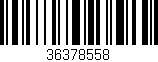 Código de barras (EAN, GTIN, SKU, ISBN): '36378558'