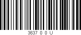 Código de barras (EAN, GTIN, SKU, ISBN): '3637_0_0_U'