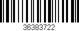 Código de barras (EAN, GTIN, SKU, ISBN): '36383722'