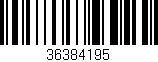 Código de barras (EAN, GTIN, SKU, ISBN): '36384195'