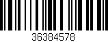 Código de barras (EAN, GTIN, SKU, ISBN): '36384578'