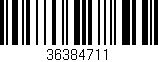 Código de barras (EAN, GTIN, SKU, ISBN): '36384711'