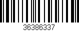 Código de barras (EAN, GTIN, SKU, ISBN): '36386337'