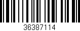 Código de barras (EAN, GTIN, SKU, ISBN): '36387114'