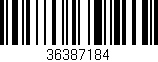 Código de barras (EAN, GTIN, SKU, ISBN): '36387184'
