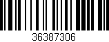 Código de barras (EAN, GTIN, SKU, ISBN): '36387306'