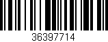 Código de barras (EAN, GTIN, SKU, ISBN): '36397714'