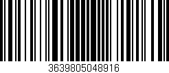 Código de barras (EAN, GTIN, SKU, ISBN): '3639805048916'