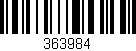 Código de barras (EAN, GTIN, SKU, ISBN): '363984'
