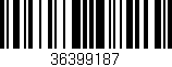 Código de barras (EAN, GTIN, SKU, ISBN): '36399187'