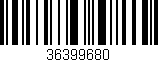 Código de barras (EAN, GTIN, SKU, ISBN): '36399680'
