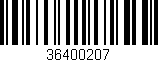Código de barras (EAN, GTIN, SKU, ISBN): '36400207'