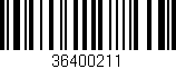 Código de barras (EAN, GTIN, SKU, ISBN): '36400211'