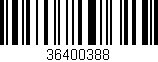 Código de barras (EAN, GTIN, SKU, ISBN): '36400388'