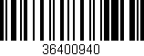 Código de barras (EAN, GTIN, SKU, ISBN): '36400940'