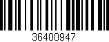 Código de barras (EAN, GTIN, SKU, ISBN): '36400947'