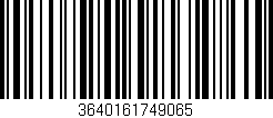 Código de barras (EAN, GTIN, SKU, ISBN): '3640161749065'
