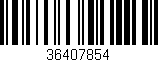 Código de barras (EAN, GTIN, SKU, ISBN): '36407854'