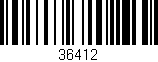 Código de barras (EAN, GTIN, SKU, ISBN): '36412'