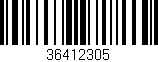 Código de barras (EAN, GTIN, SKU, ISBN): '36412305'