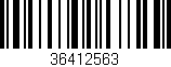 Código de barras (EAN, GTIN, SKU, ISBN): '36412563'