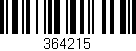 Código de barras (EAN, GTIN, SKU, ISBN): '364215'