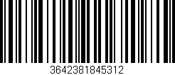 Código de barras (EAN, GTIN, SKU, ISBN): '3642381845312'
