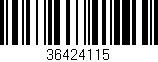Código de barras (EAN, GTIN, SKU, ISBN): '36424115'