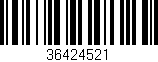 Código de barras (EAN, GTIN, SKU, ISBN): '36424521'