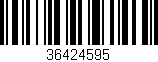 Código de barras (EAN, GTIN, SKU, ISBN): '36424595'