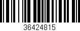 Código de barras (EAN, GTIN, SKU, ISBN): '36424815'