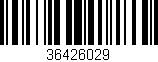 Código de barras (EAN, GTIN, SKU, ISBN): '36426029'