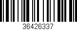 Código de barras (EAN, GTIN, SKU, ISBN): '36426337'