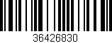 Código de barras (EAN, GTIN, SKU, ISBN): '36426830'