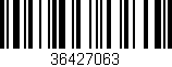 Código de barras (EAN, GTIN, SKU, ISBN): '36427063'