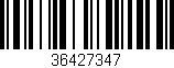 Código de barras (EAN, GTIN, SKU, ISBN): '36427347'