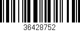 Código de barras (EAN, GTIN, SKU, ISBN): '36428752'