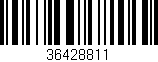 Código de barras (EAN, GTIN, SKU, ISBN): '36428811'