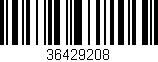 Código de barras (EAN, GTIN, SKU, ISBN): '36429208'