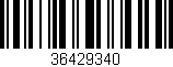 Código de barras (EAN, GTIN, SKU, ISBN): '36429340'