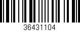 Código de barras (EAN, GTIN, SKU, ISBN): '36431104'