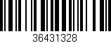 Código de barras (EAN, GTIN, SKU, ISBN): '36431328'