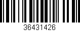 Código de barras (EAN, GTIN, SKU, ISBN): '36431426'