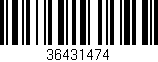Código de barras (EAN, GTIN, SKU, ISBN): '36431474'