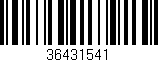 Código de barras (EAN, GTIN, SKU, ISBN): '36431541'