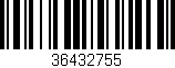 Código de barras (EAN, GTIN, SKU, ISBN): '36432755'