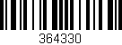 Código de barras (EAN, GTIN, SKU, ISBN): '364330'